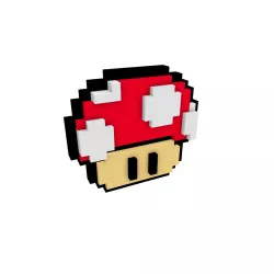 Mario Mushroom PIXELART 3D