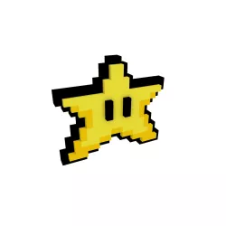 MARIO STAR PIXELART 3D