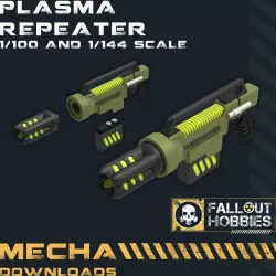 Mecha Plasma Repeater in 1/100 and 1/144 Scale