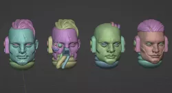 Medusan Astartes Heads