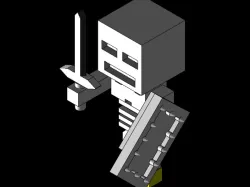 Minecraft 3D CAD Skeleton