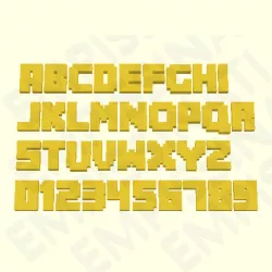 MINECRAFT 3D LETTERS NUMBERS