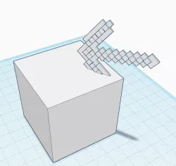 minecraft block pickaxe