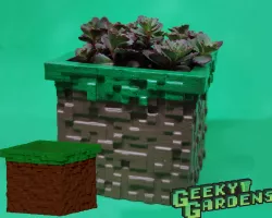 Minecraft Grass block planter
