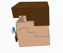 Minecraft head steve box saved