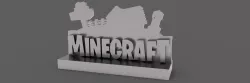 Minecraft Logo Decorative Stand
