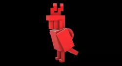 MINECRAFT PARROT KEYCHAIN