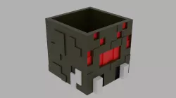 Minecraft Spider Head Flowerpot