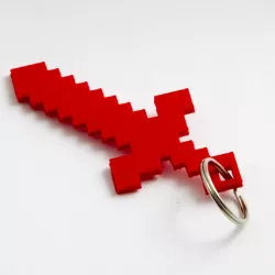 Minecraft Sword Keychain