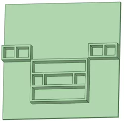 Minecraft x3 50x50mm cookie cutters