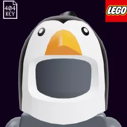 MINIFIGURE, HEADGEAR HEAD COVER, COSTUME PENGUIN