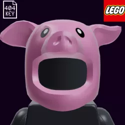 Minifigure, Headgear Mask Pig