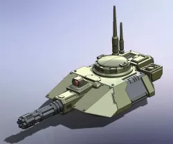 MINIGUN TURRET "V.W. TALOS" PATTERN FOR REPULSOR 28MM