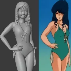 Minmay Swim Suit Robotech Macross