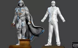 MOON KNIGHT PACK WITH MR KNIGHT MARVEL MCU DRAMA CHARACTER DISNEY HERO 3D PRINT