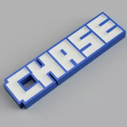 NAMELED CHASE (FONT MINECRAFT) - LED LAMP WITH NAME