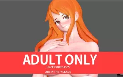 NAMI STATUE ONE PIECE ANIME SEXY NAKED NUDE HENTAI GIRL CHARACTER 3D print model
