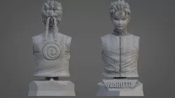 NARUTO ULTRA-DETAILED SUPPORT-FREE BUST 3D MODEL