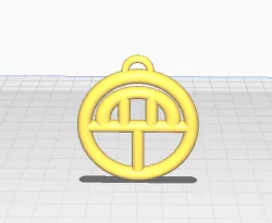 Naruto Yamanaka clan symbol keychain