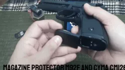 Never lose your M92F and CM126 (and clones) airsoft pistol magazine again with our protector!