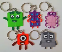 Numberblocks key rings