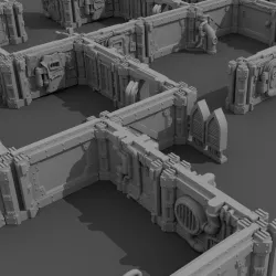 Old bunker modular terrain set