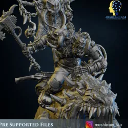 Ork Beast Hunter Warboss on colossal Mount