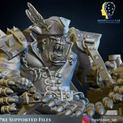 Ork Pirate with Big Bada Boom Weapon