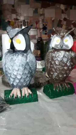 Owl mold for plaster figures