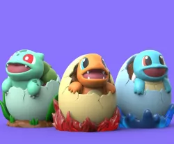 Pack x3 Keycap Pokemon Initials