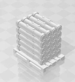 Pallet for Single Serving Missile tubes