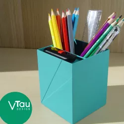 Pen Holder Minimal | Desktop Pen Holder | Pencil Cup | Easy to Print | Back to School | Vtau Design