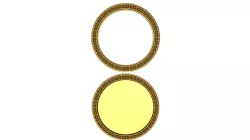 Photo frame stl/Mirror Frame stl file/Carved Frame printre/Round frame stl/cnc frame