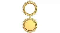 Photo frame stl/Mirror Frame stl file/Carved Frame printre/Round frame stl/cnc frame