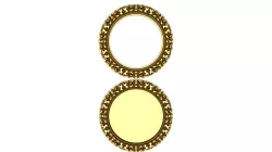 Photo frame stl/Mirror Frame stl file/Carved Frame printre/Round frame stl/cnc frame