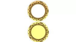 Photo frame stl/Mirror Frame stl file/Carved Frame printre/Round frame stl/cnc frame