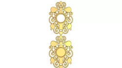 Photo frame stl/Mirror Frame stl file/Carved Frame printre/Round frame stl/cnc frame