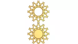 Photo frame stl/Mirror Frame stl file/Carved Frame printre/Round frame stl/cnc frame