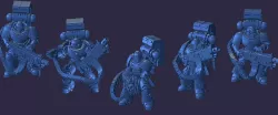 Platoon of Ultramarines Heavy Bolters.