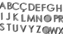POLYMER CLAY ALPHABET MODEL SET