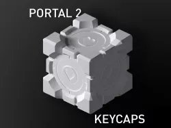 Portal Keycap Companion cube