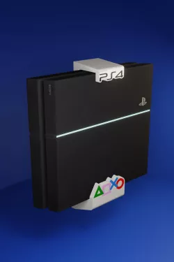 PS4 WALL BRACKET ALL VERSIONS - LOGOS INCLUDED
