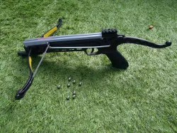 PXB-9 Cheapshot - 9 mm Pistol Crossbow - Modular Flechette and Steel Ball Launcher