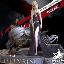 Queen Marika and Maliketh from Elden Ring