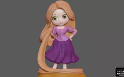 RAPUNZEL PRINCESS CUTE STATUE DISNEY ANIME PRETTY GIRL 3D print model