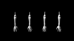 Replacement forearms + hands for Monster High female dolls