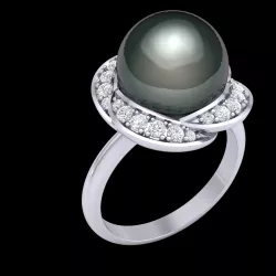 Ring pearl 10 mm