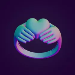Ring with a heart, Love ring