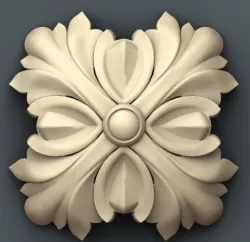 Rossette 3D stl wood, marble