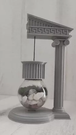 Ruined greek temple - desk terrarium